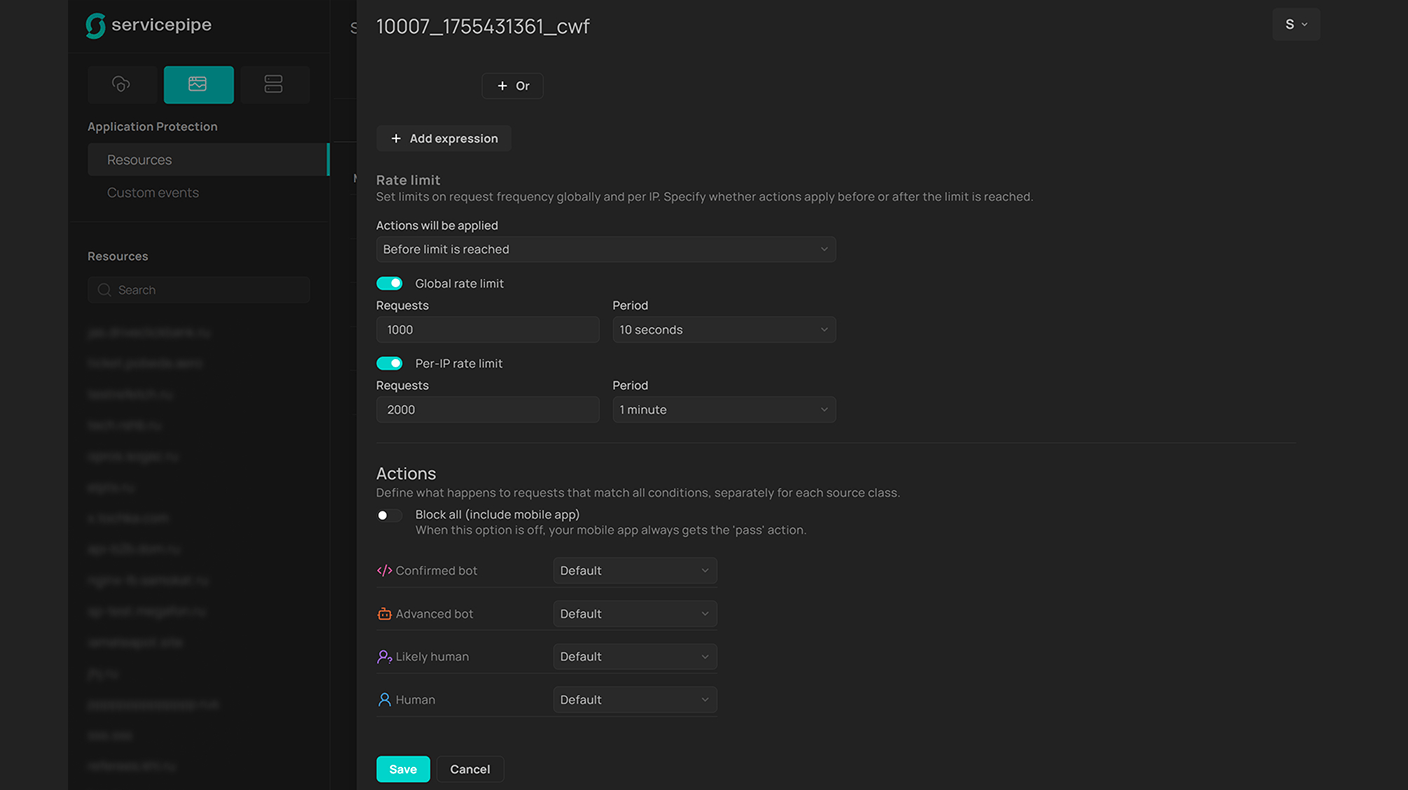 Рейтлимитные правила