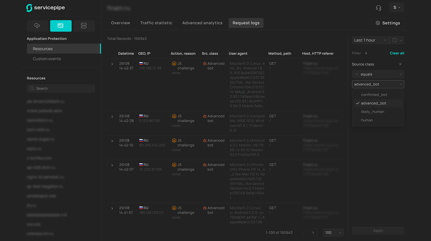 Логи запросов