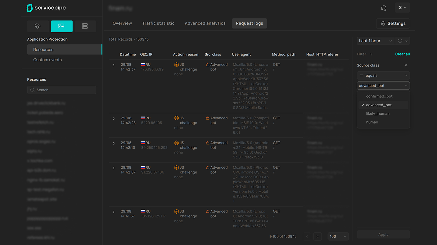 Логи запросов